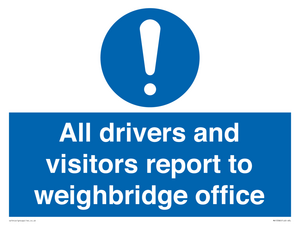 All drivers and visitors report to weighbridge office
